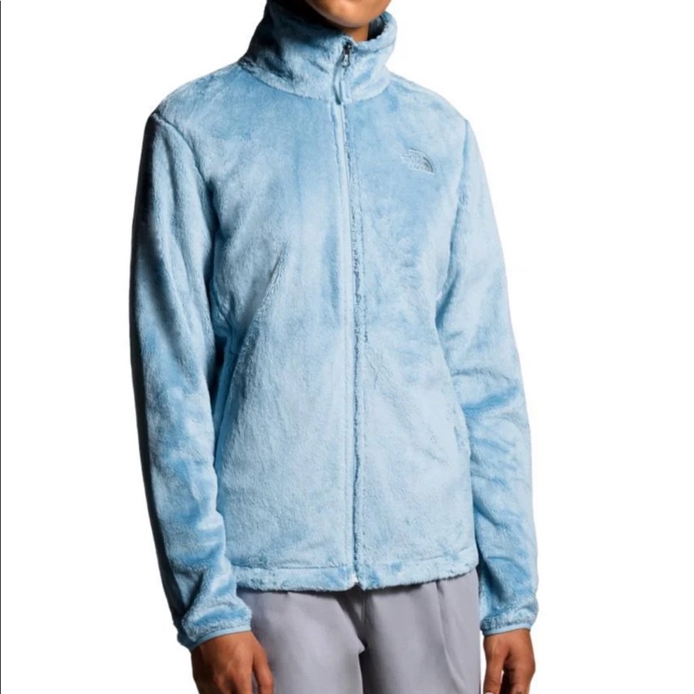 Icy blue North Face Jacket